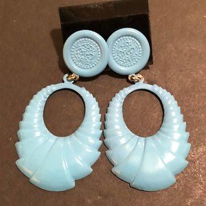 *CLEARANCE SALE* Vintage Blue Dangle Earrings